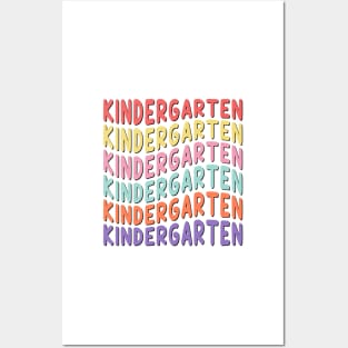 Kindergarten Vibes Back To School Posters and Art